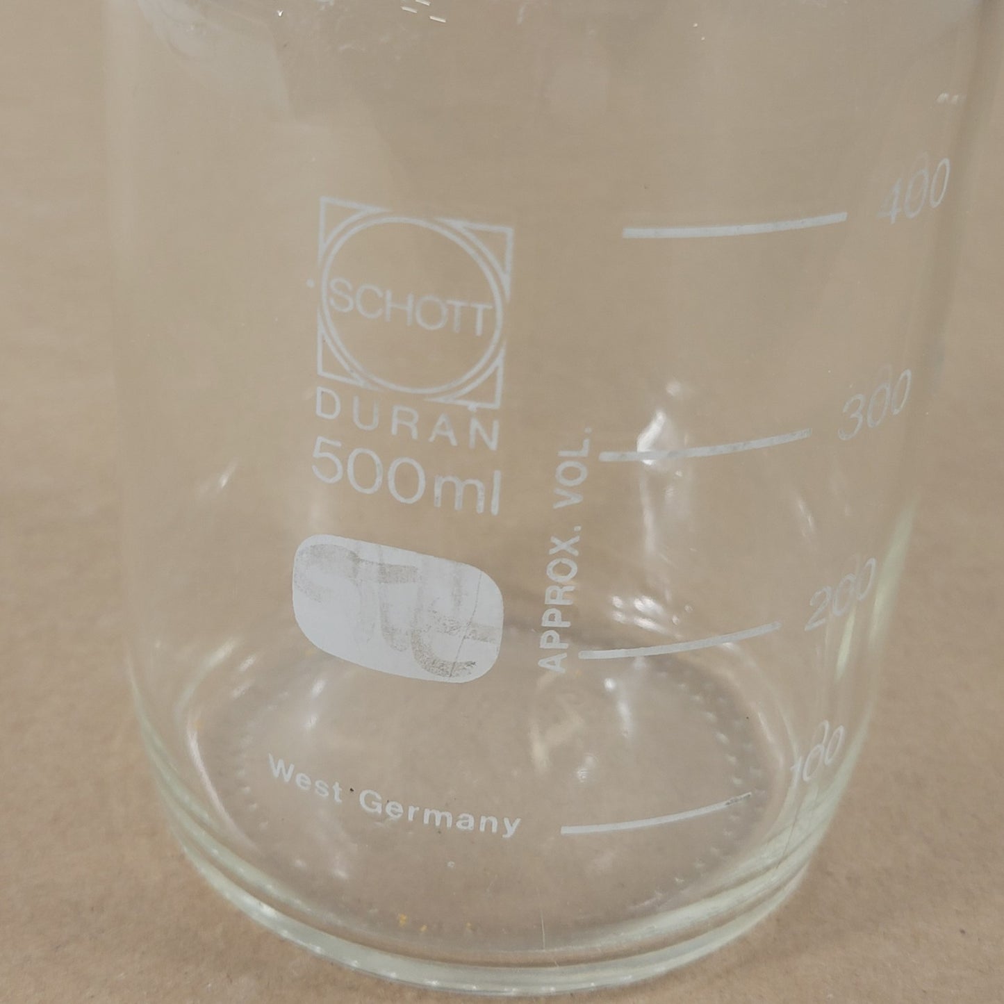 Pyrex Schott Duran 500mL Glass Reagent Bottle Vessel Laboratory 140° Max Temp