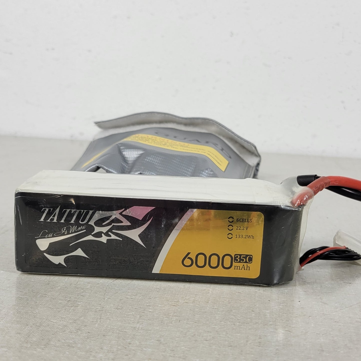 TATTU 22.2V 35C 6 Cells 6000mAh 133.2 Wh Lipo Battery with XT90-S Plug