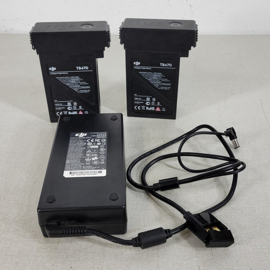 DJI 180W Power Adapter ADE018 Two TB47D Intelligent Flight Batteries LiPo