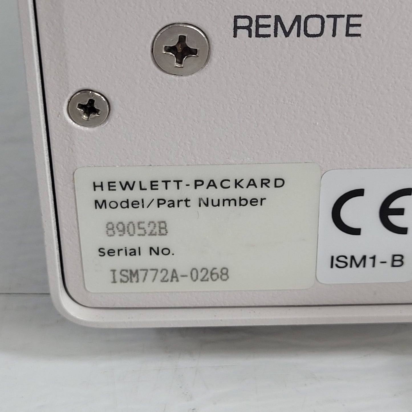 Hewlett Packard HP 89052B Peristaltic Pump Flow Rate Up To 10 ml/min 100-120V