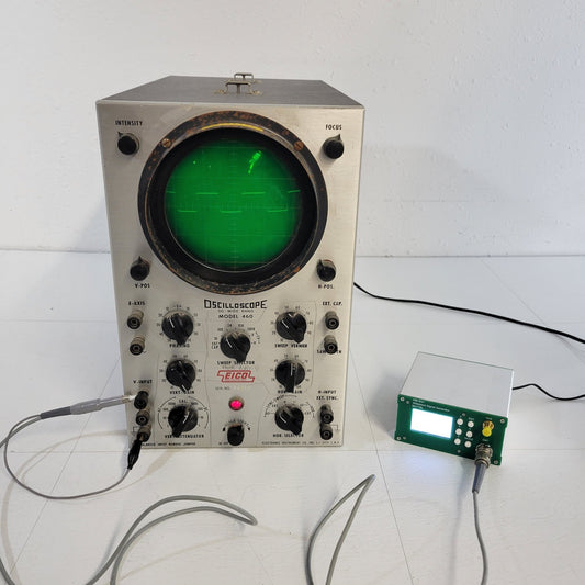 TESTED Vintage EICO Oscilloscope 460 DC Wide Band V Input External Sync