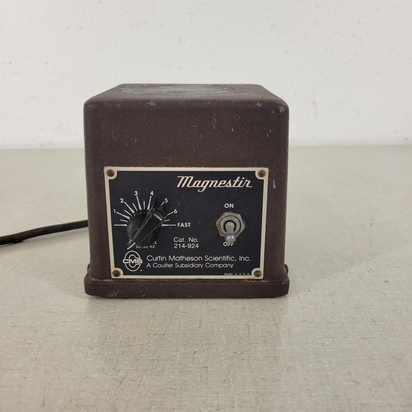 Vintage Catalog CMS Curtin Matheson 214-924 Magnestir Electric Magnetic Stirrer