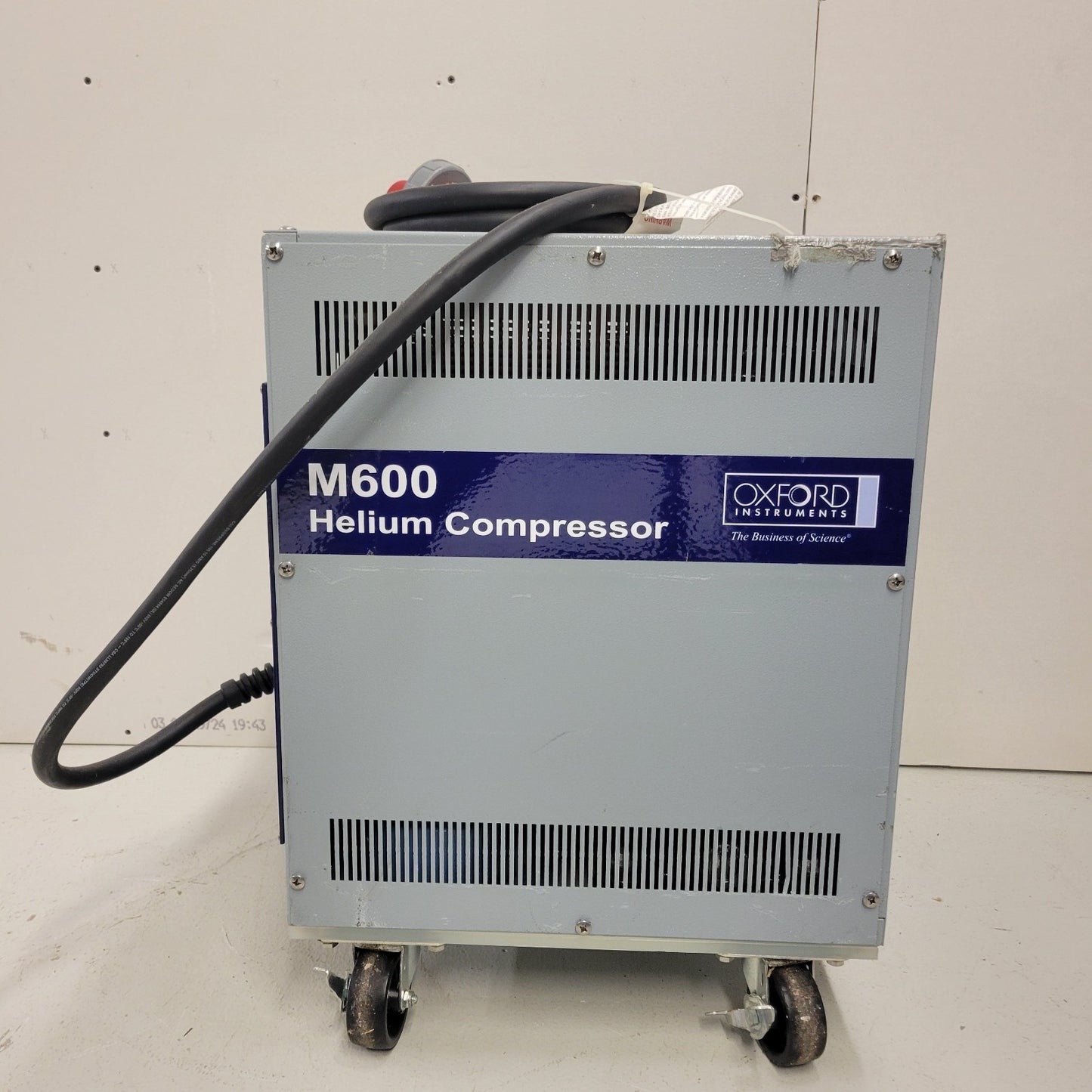 OXFORD INSTRUMENTS Cryo Helium Compressor M600 Three Phase Power J1 Remote 91-00