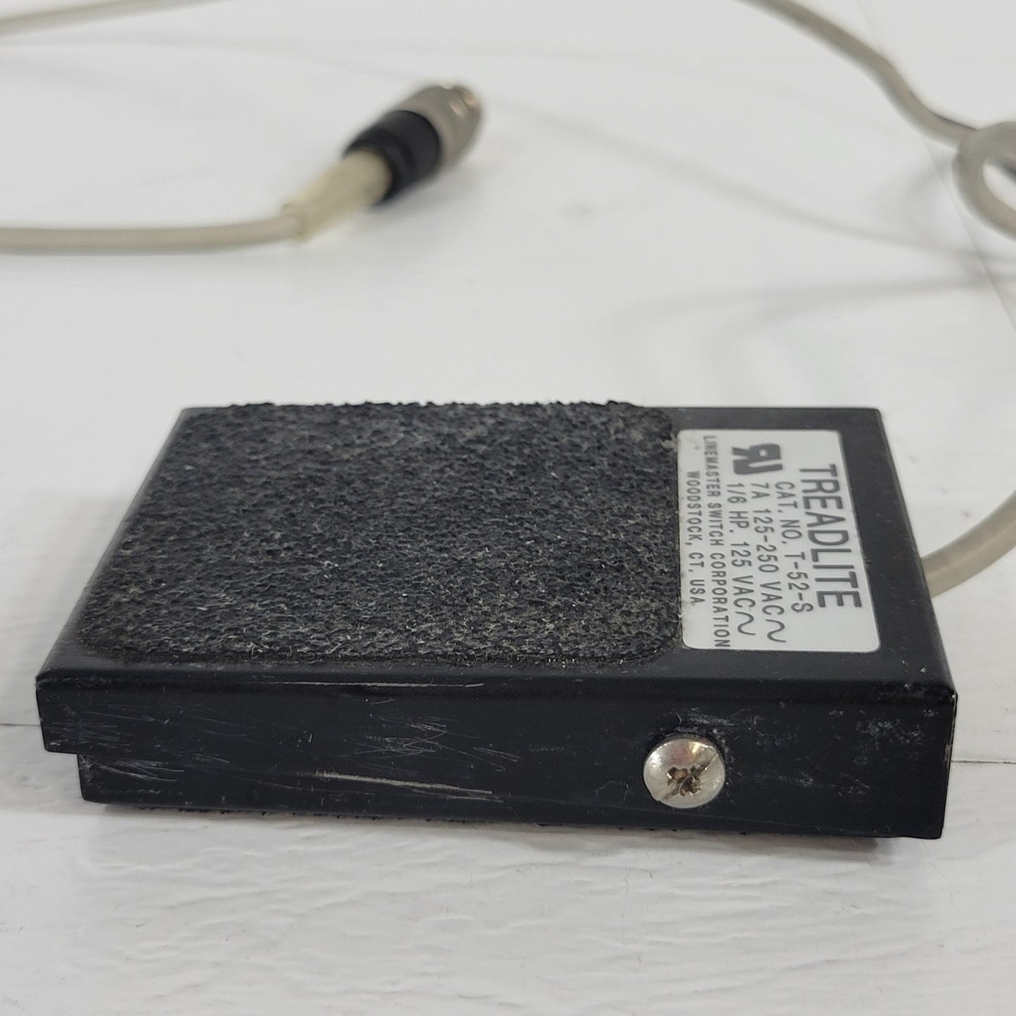 Treadlite T-52-S Foot Switch 7A 1/6 HP 125VAC Linemaster Switch Corporation