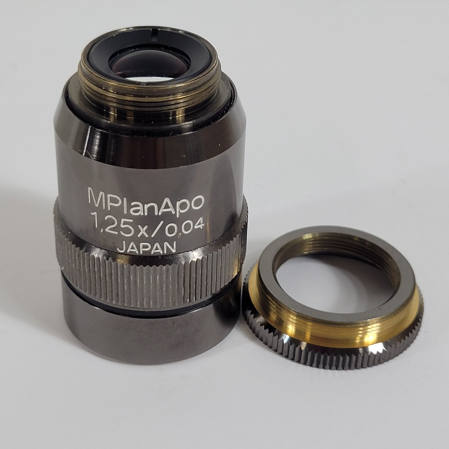 Olympus MPlanApo 1.25x/0.04 Microscope Objective Lens w/ 20.32mm To M26 Adapter