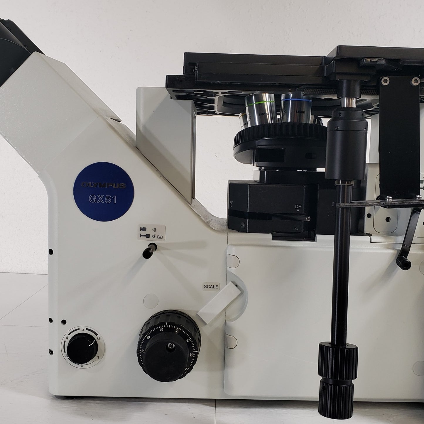 TESTED Olympus GX51 Inverted Metallurgical Microscope 5 Objectives, Camera, PC