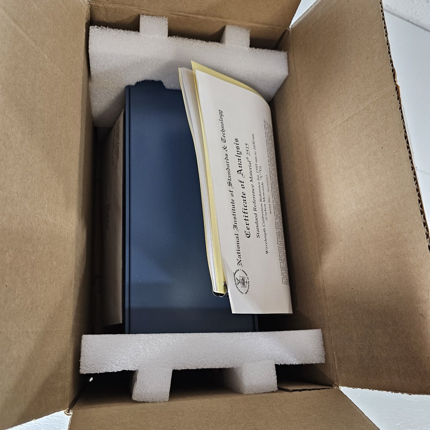 NIST SRM-2515 Wavelength Calibration Reference 1595-1630nm Carbon Monoxide Lines