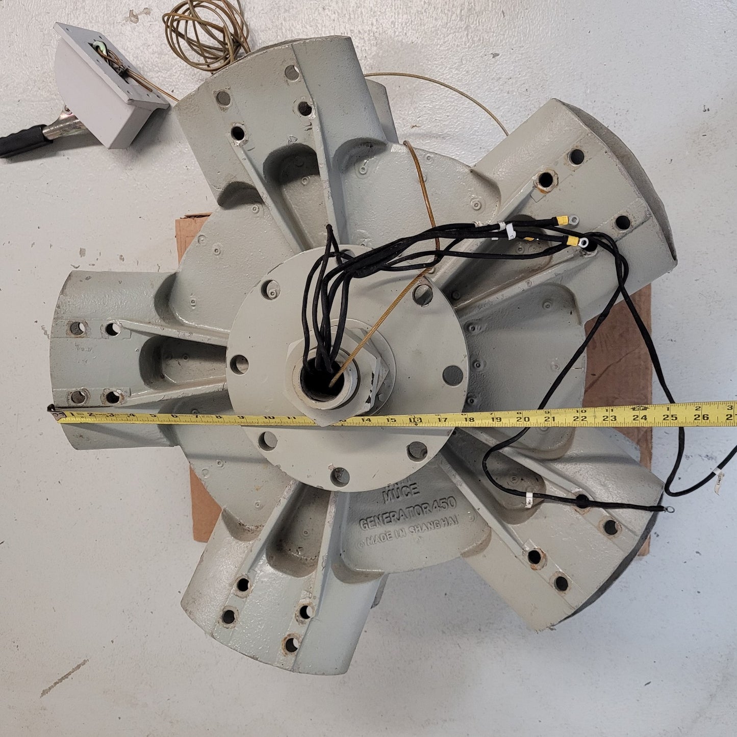 Vawt Muce Vertical Axis Wind Turbine 3.2kW Motor Generator 450 Hub 3Phase Tested