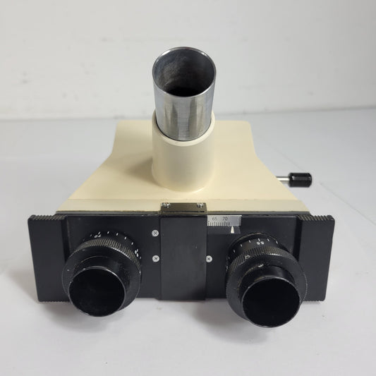 Vintage Bio-Rad UMA-500 Trinocular Microscope Head Adjustable Uses 22mm Eyepxs