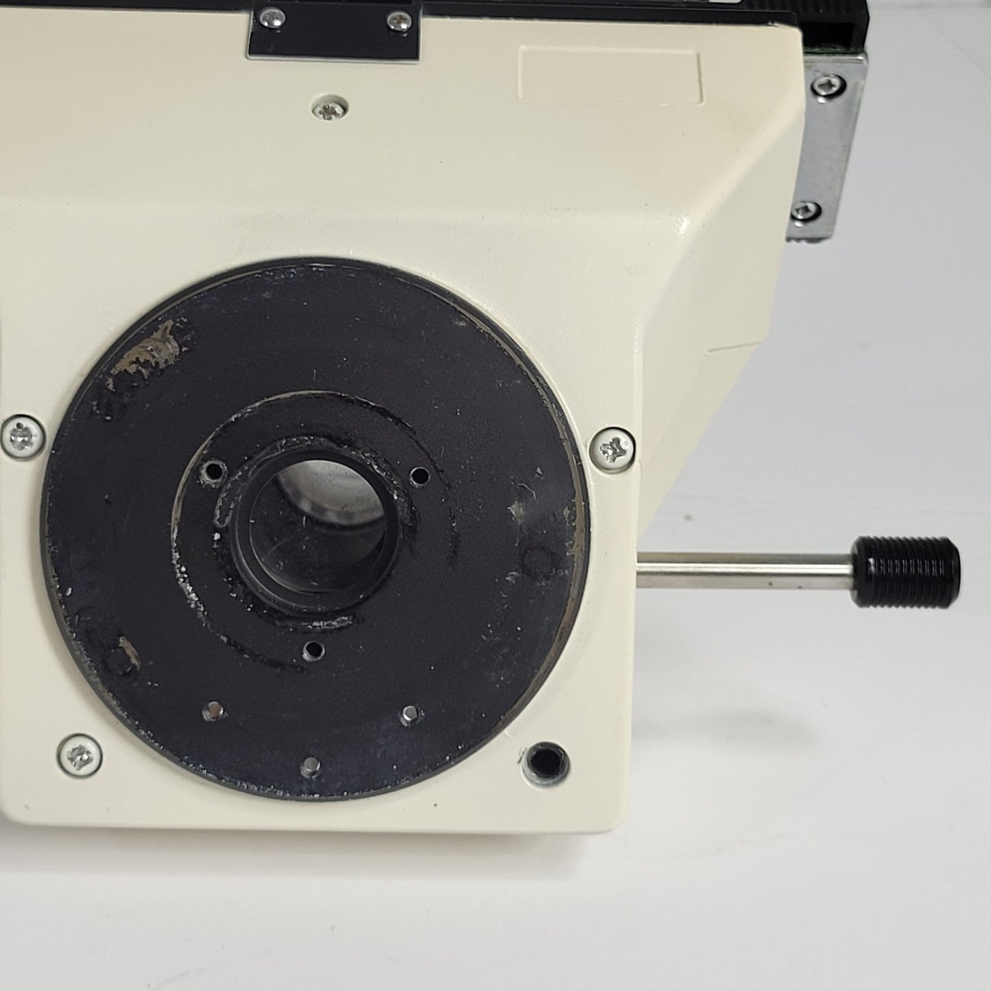 Vintage Bio-Rad UMA-500 Trinocular Microscope Head Adjustable Uses 22mm Eyepxs