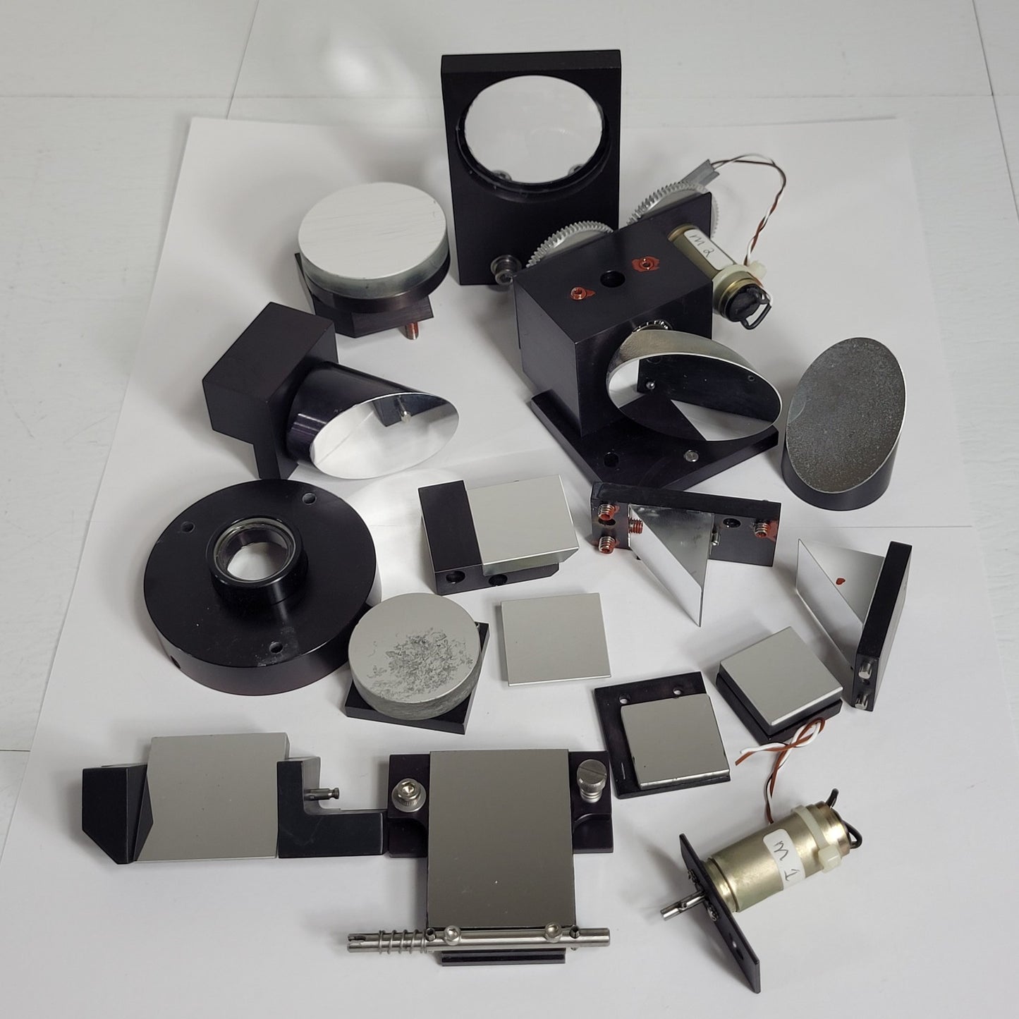 Bio Rad Lot Of Optic Mirrors & Lens For UMA-500 Spectroscopic Microscope
