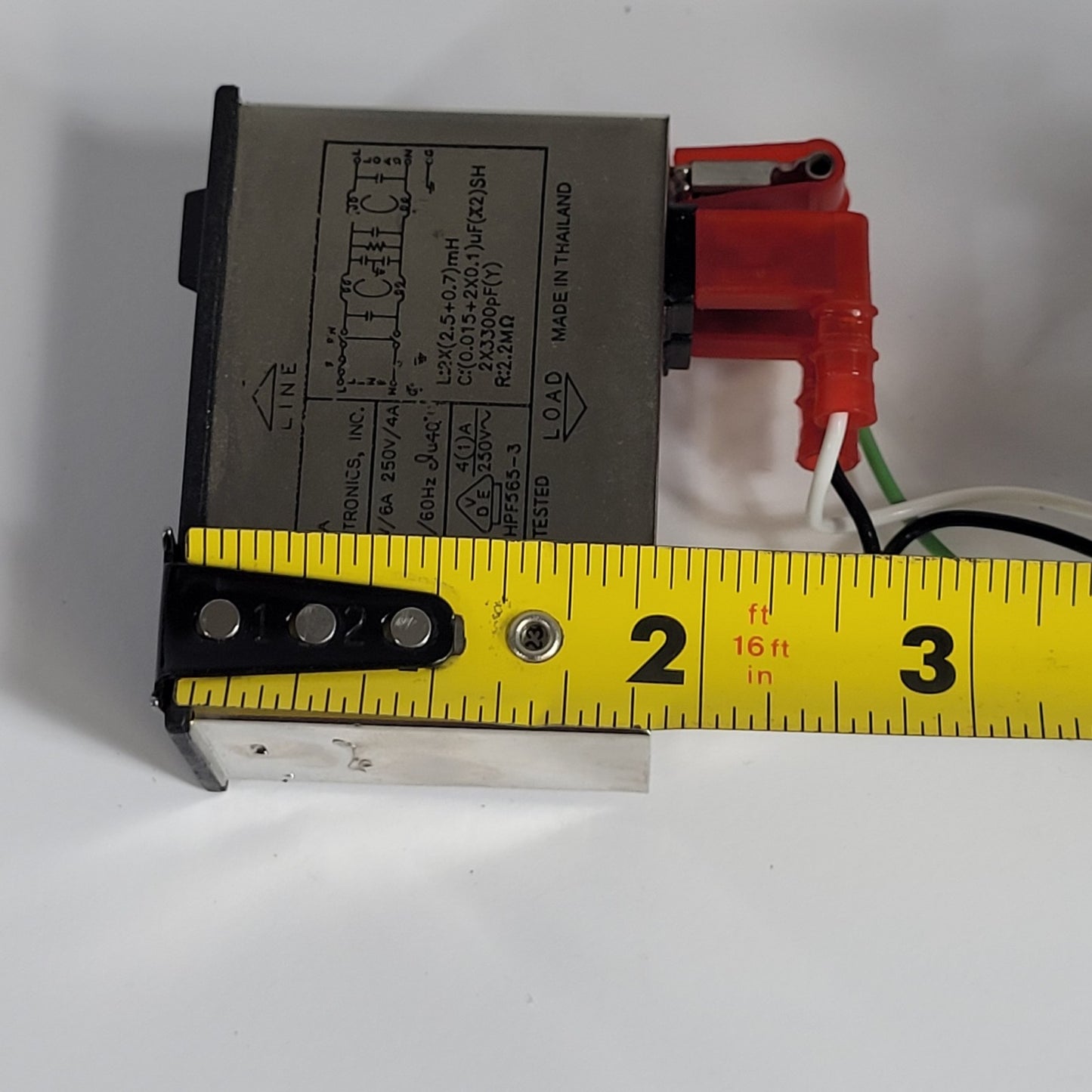 Delta 06AR2D Power Entry Receptacle Module Male Blades IEC 320-C14 Panel Mount