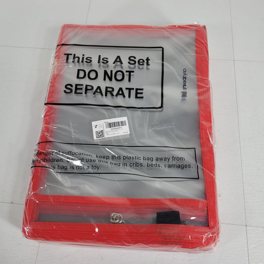 Nezyo X0030Q2PFP 50 Lot of Dry Erase Clear Sleeve Plastic Packets w/ Pen Holder