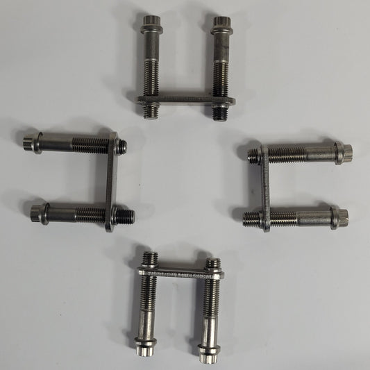 DN63CF 4.5" CF Conflat Hardware Kit 8 Blots with 4 Nuts 2" Long High Vacuum SS