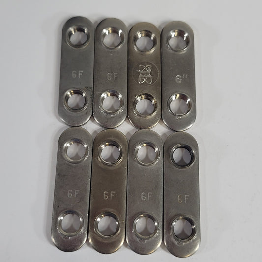 DN100CF 6" CF Double Nut Set For Conflat Flange (8 Count) High Vacuum Seal SS