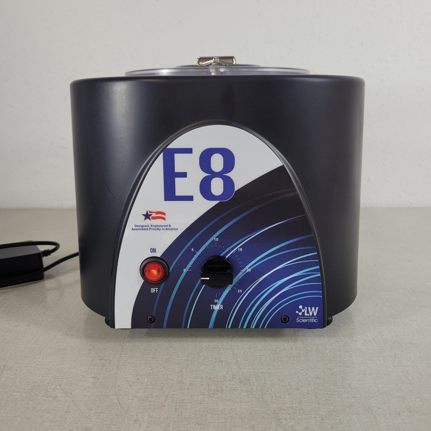 LW Scientific E8 Centrifuge w/ Power Cable 8-Place Angled Rotor Timed