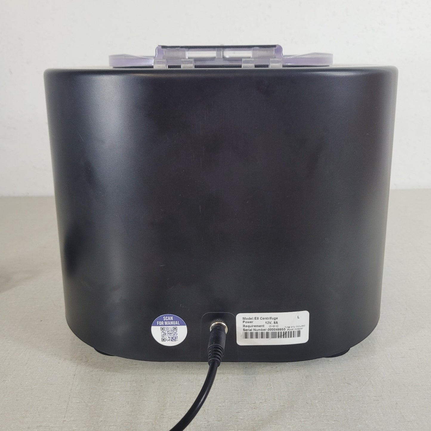 LW Scientific E8 Centrifuge w/ Power Cable 8-Place Angled Rotor Timed