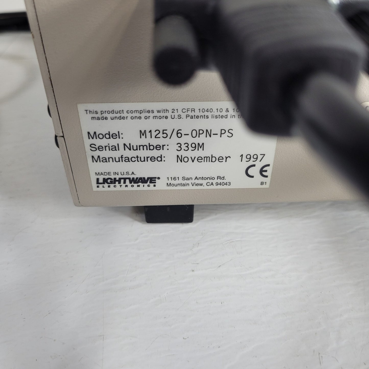 TESTED Lightwave 125 Diode Power Supply w/ 125-1319-100 IR Laser Head 1319nm