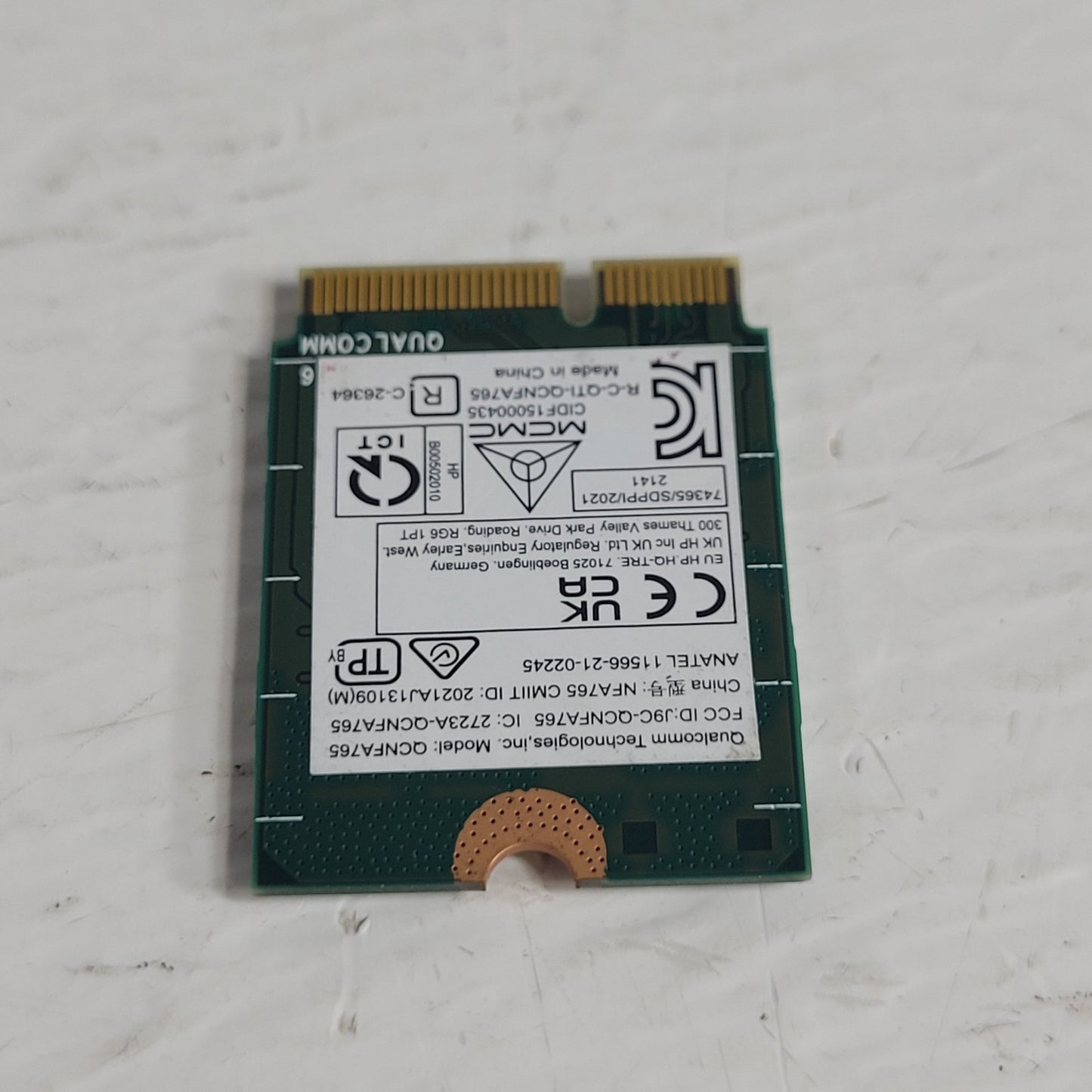Qualcomm NFA765A Windows 10 & 11 M.2 NGFF WLAN WiFi Adapter Wireless Card