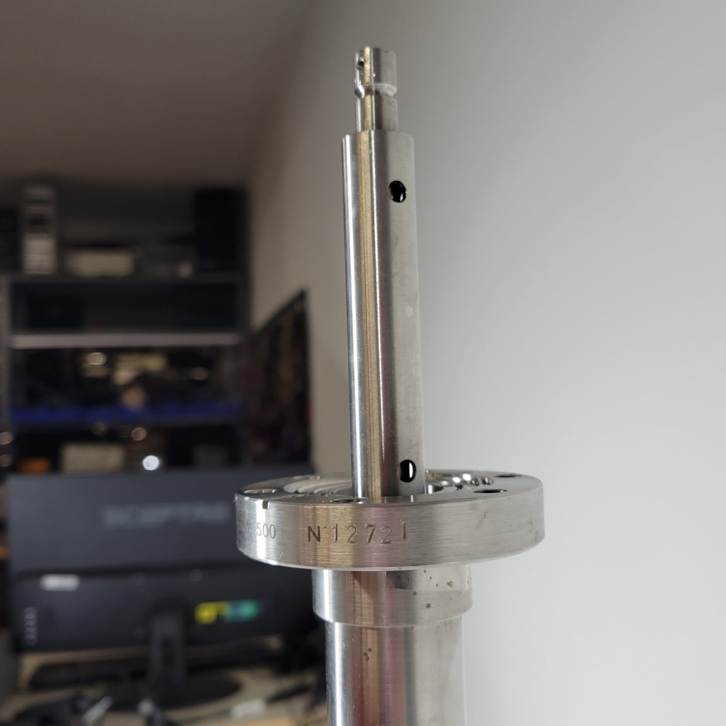 Riber TLTM 500 High Vacuum Sample 2.75" CF DN35CF Linear Feedthrough 18" Stroke