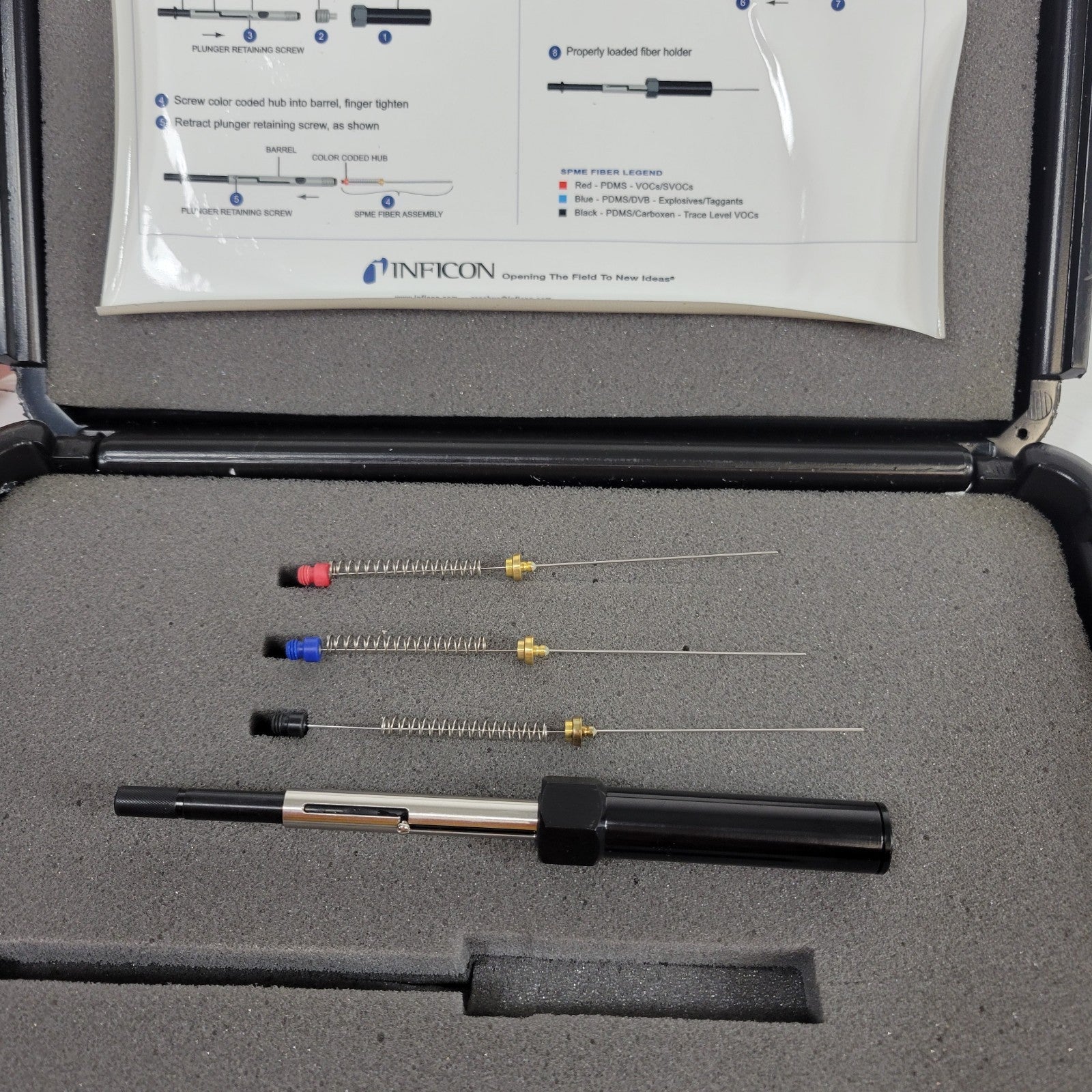 Solids Sampling Kit Inficon 934-707-G2 SPME Sampling Kit Fiber Holder Solid Phase Microext ...