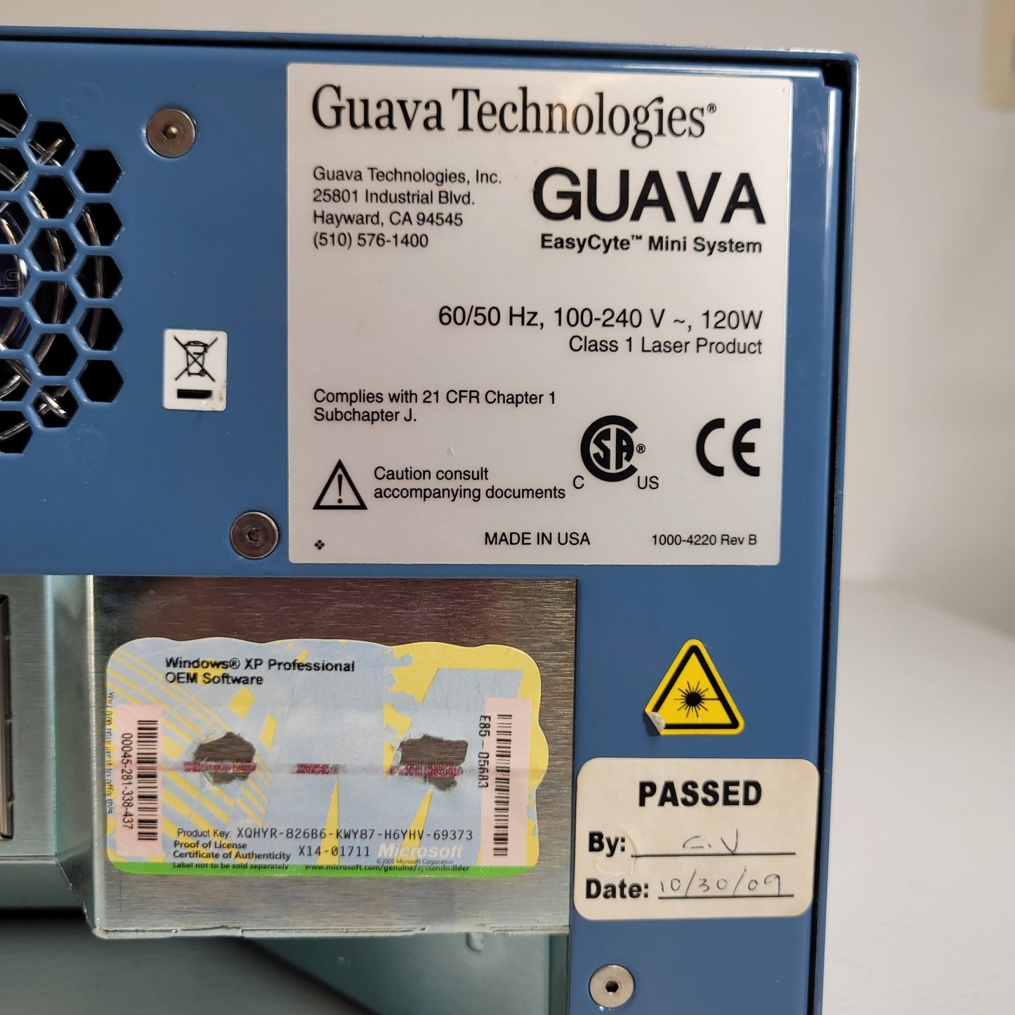 Guava EasyCyte Mini Flow Cytometer Millipore Desktop Cell Analysis w CytoSoft PC