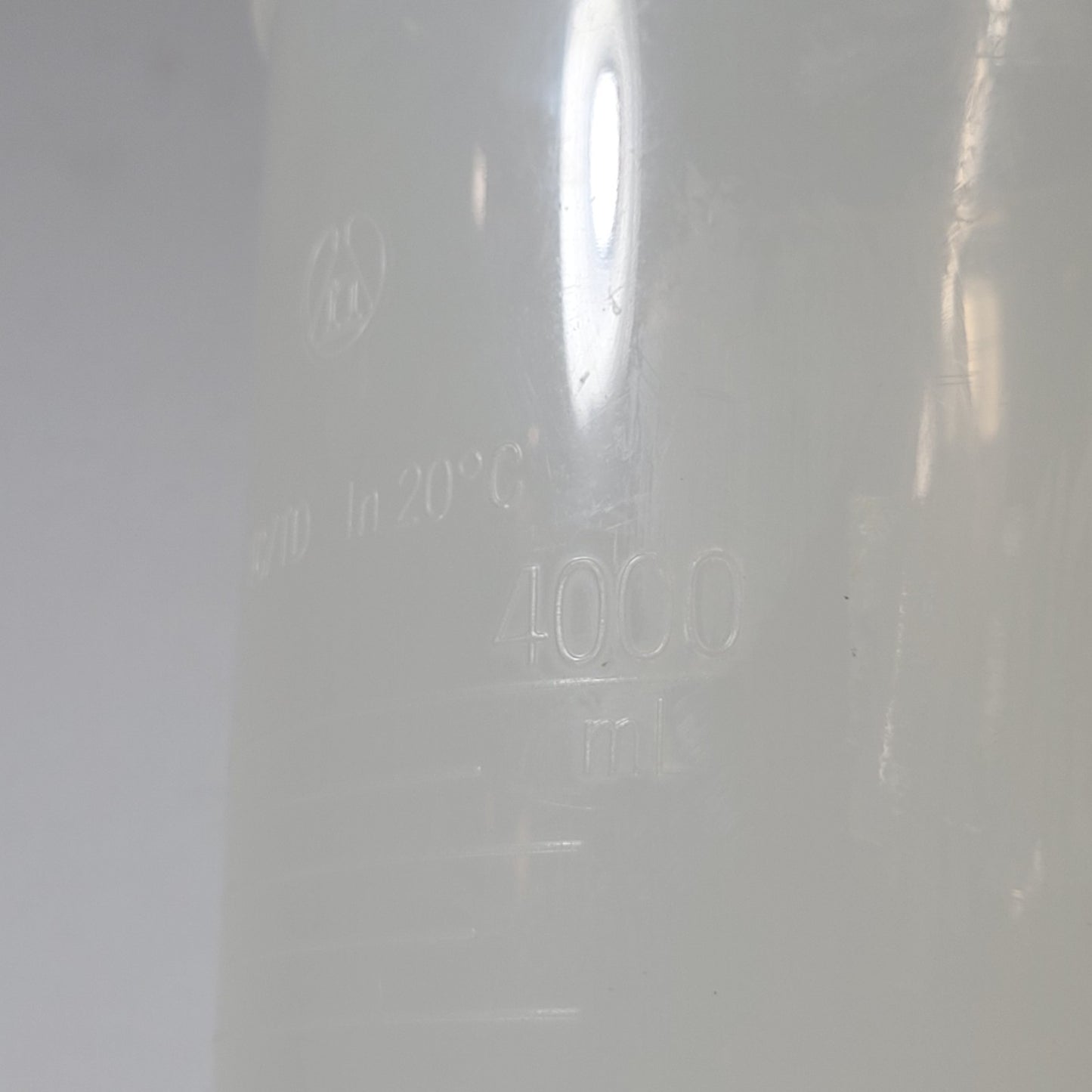 Nalgene Graduated Cylinder 4000 mL PP 4L Polypropylene 3662-4000
