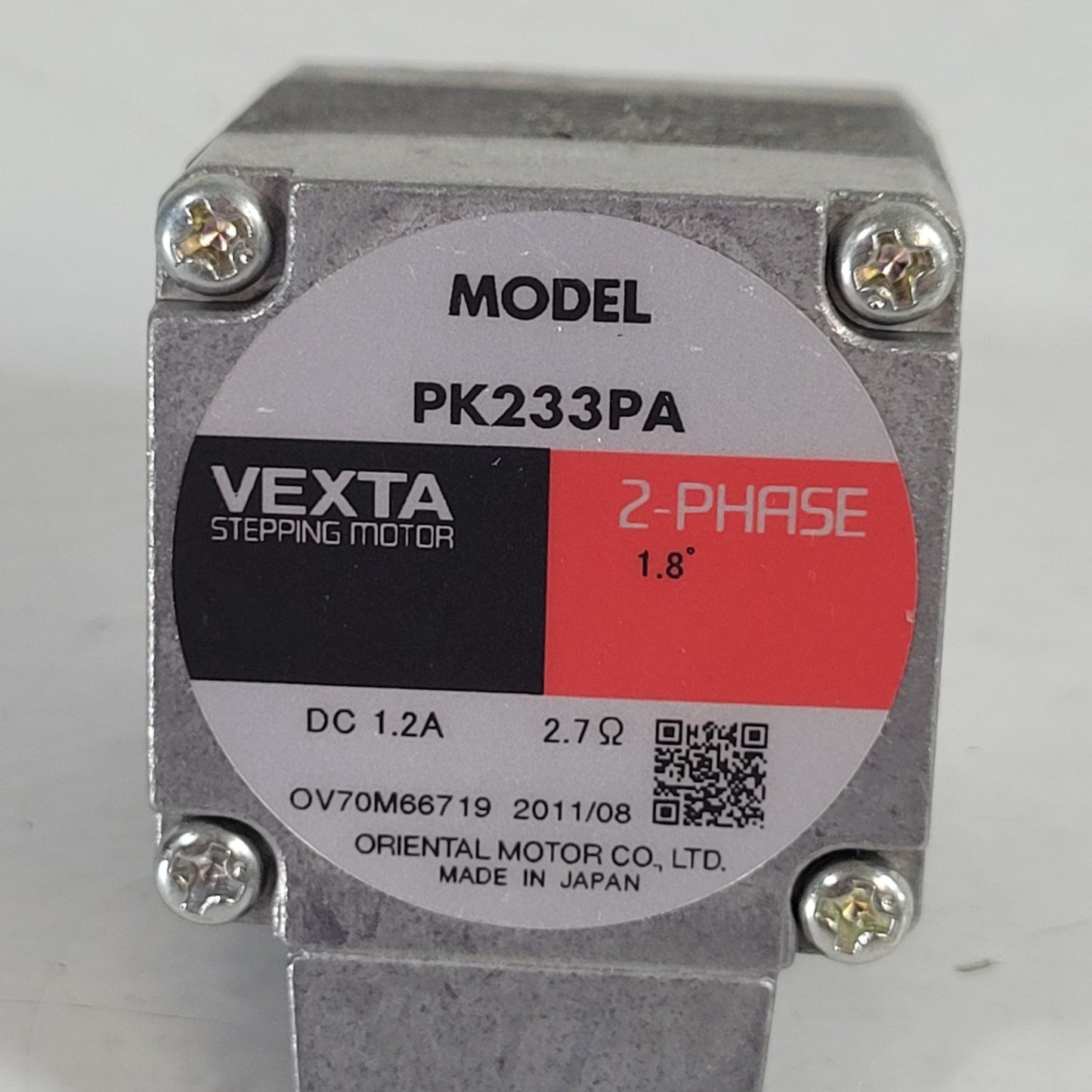 Vexta Oriental PK233PA Stepper Motor 1.8 Deg 1.2A 2 Phase 2.7 Ohm OV70M66928