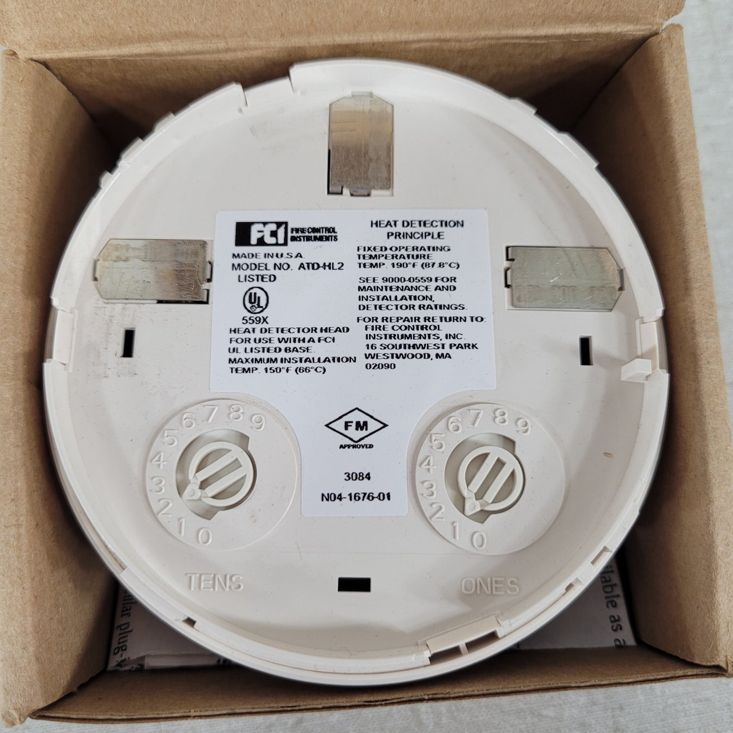 Used Gamewell FCI ATD-HL2 Thermal Intelligent Heat Detector