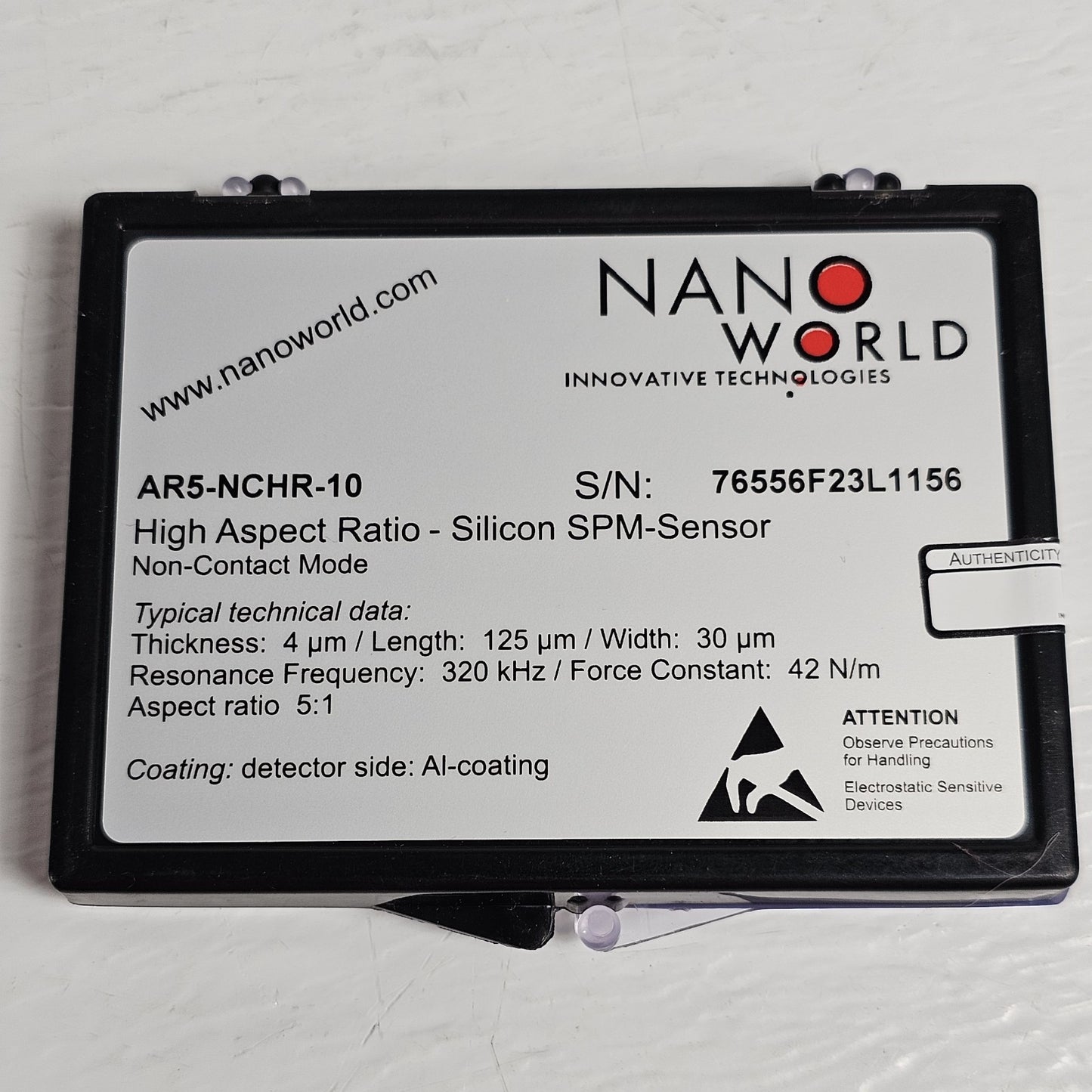 *Pack Of 10* NanoWorld High Aspect Ratio Silicon SPM Sensor 320kHz AFM Probe Tip
