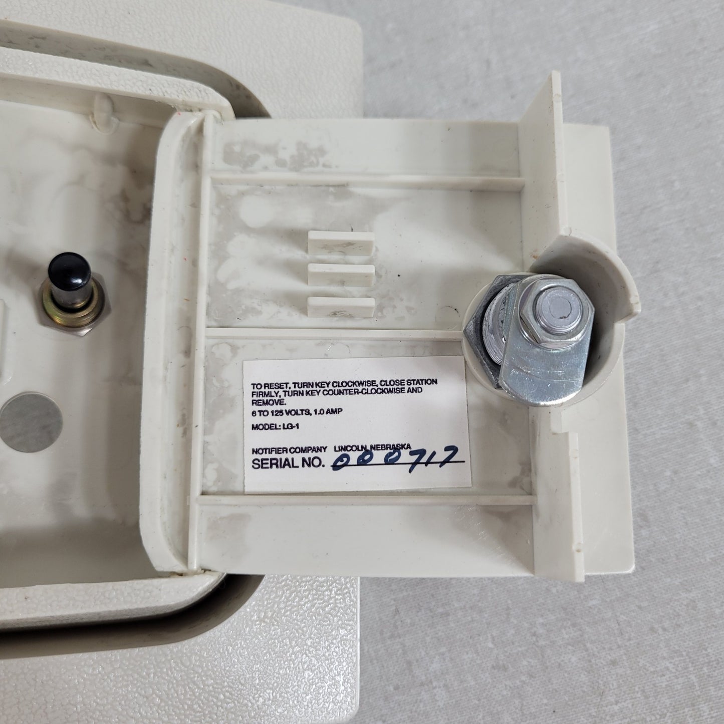 Notifier LG-1 Fire Alarm Control Module Case Press Pull Switch Box