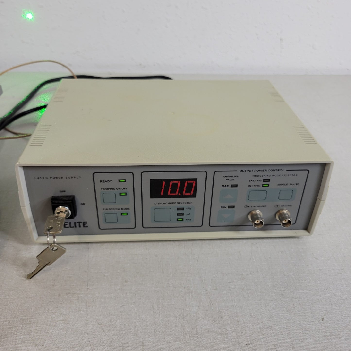 Intelite GSQAOM32-25 Pulsed Laser Controller w/ DPSSL Nd 532nm 1064nm Head 150uJ