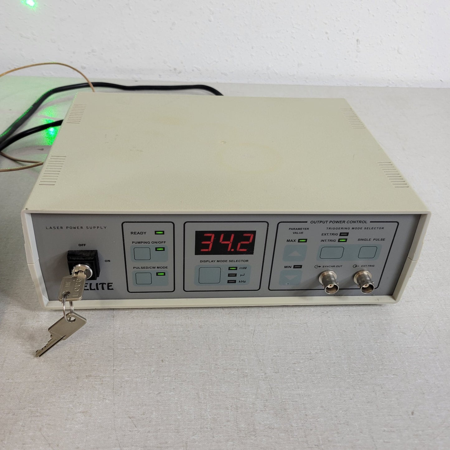Intelite GSQAOM32-25 Pulsed Laser Controller w/ DPSSL Nd 532nm 1064nm Head 150uJ