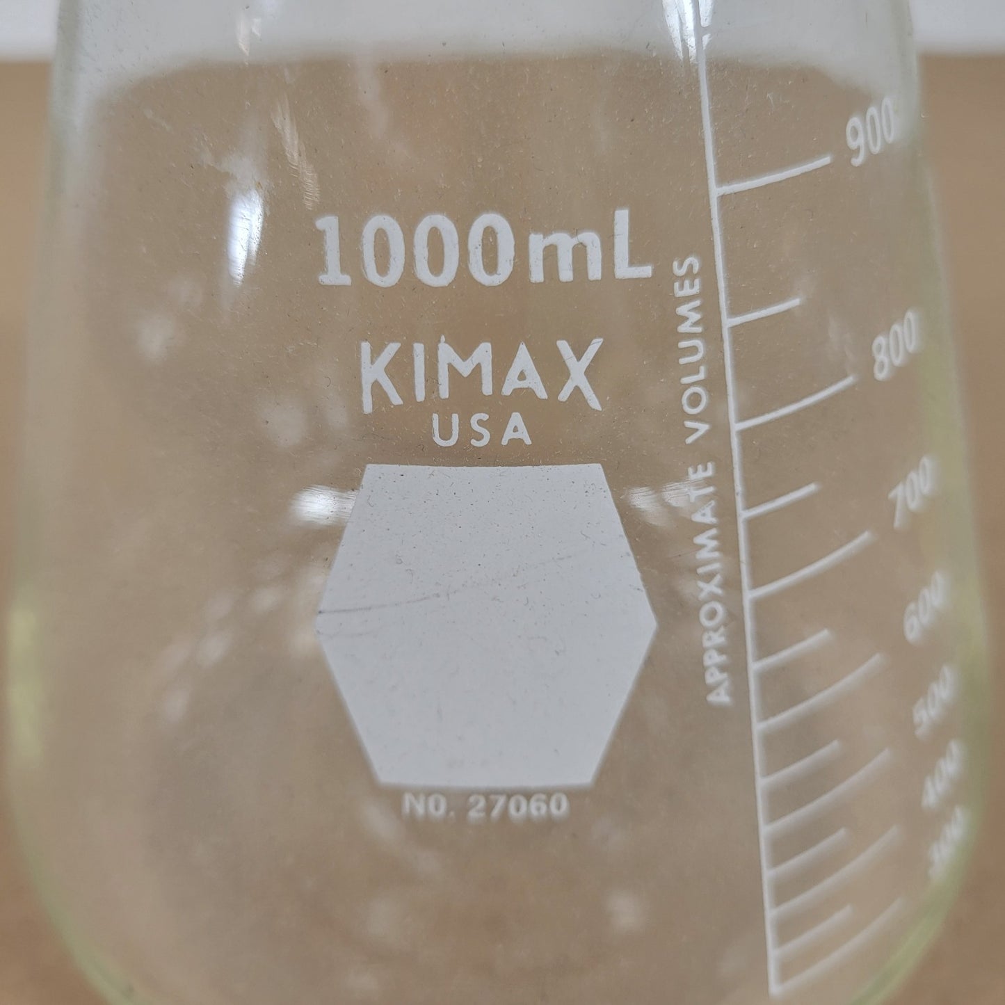 KIMAX No. 27060 Glass 1000mL 1L Graduated Filter Flask w/ Sidearm