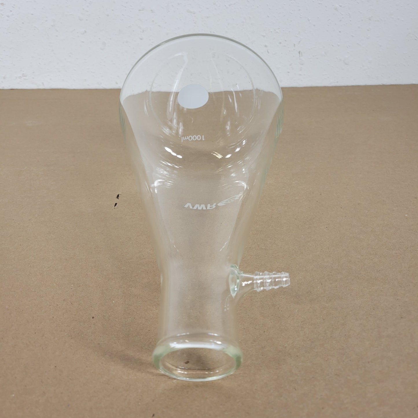 VWR 1000mL 1L Borosilicate Glass Filtering Flask w/ Sidearm Hose Connection