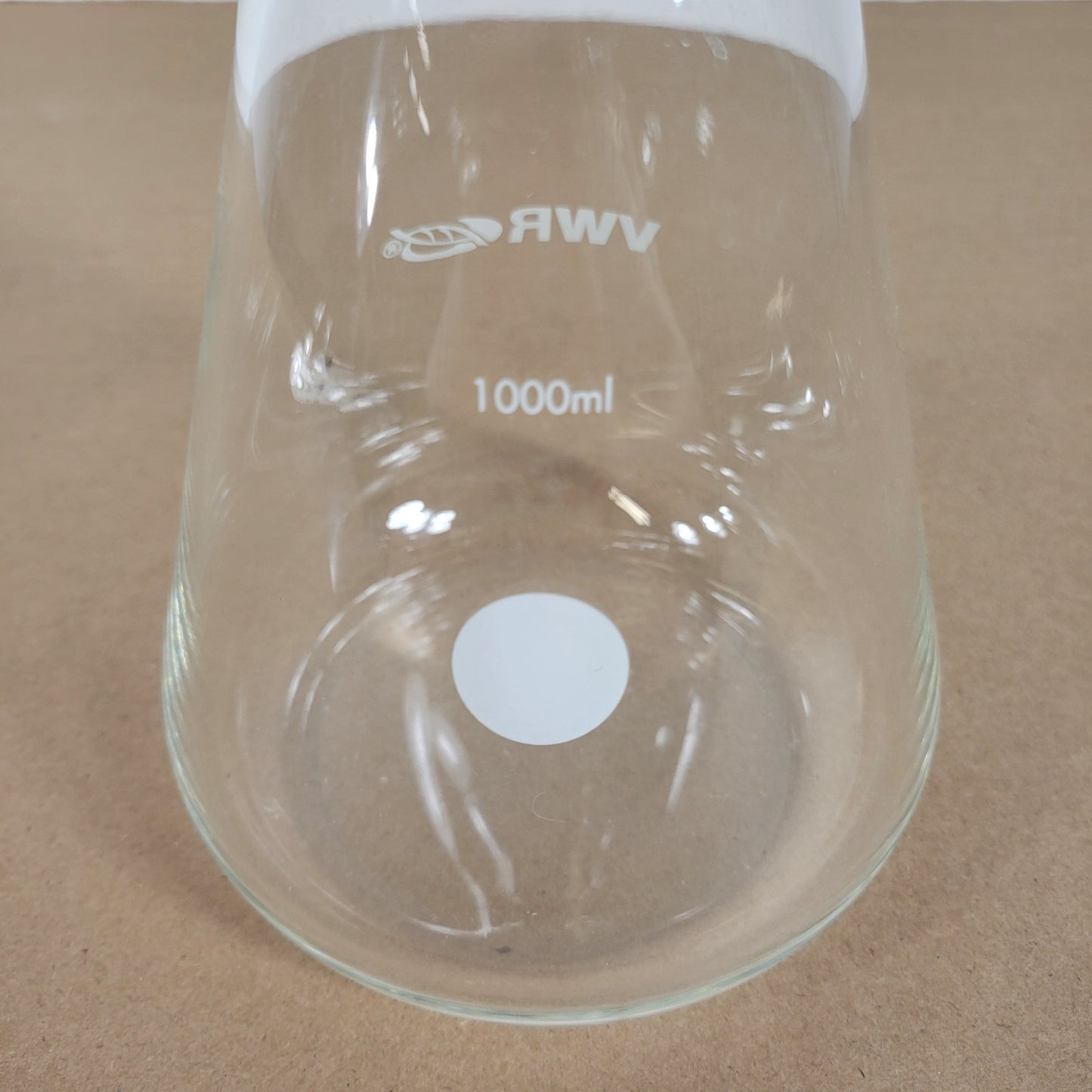 VWR 1000mL 1L Borosilicate Glass Filtering Flask w/ Sidearm Hose Connection