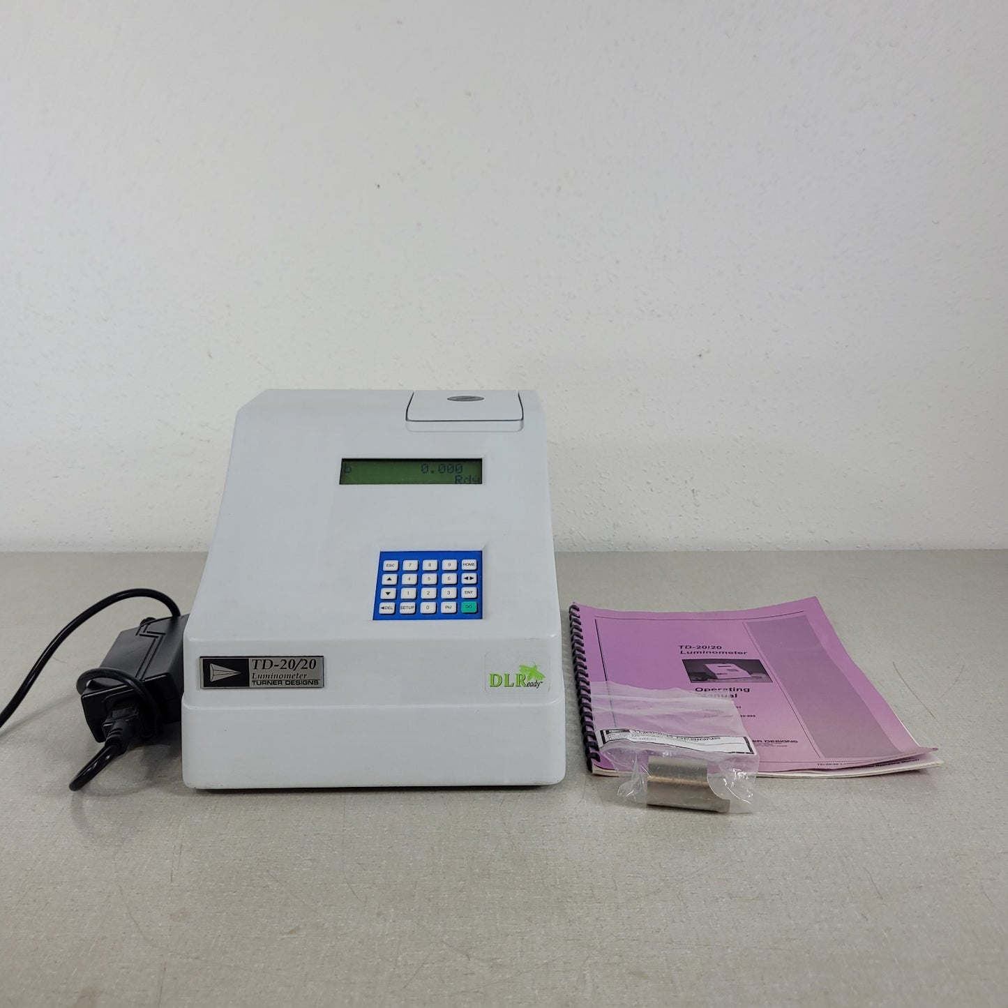 TESTED Turner Designs TD-20/20 Luminometer w/ Manual and 2020-220 2x Microfuge
