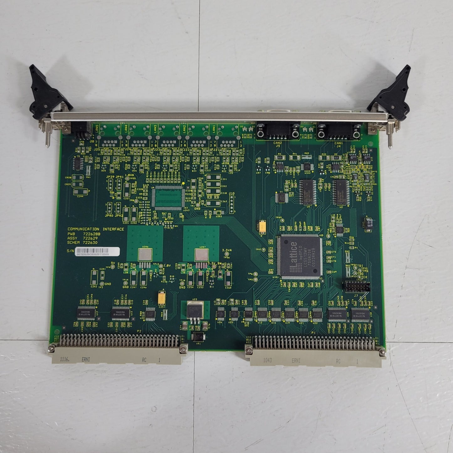 Beckman Coulter 176455 Unicel VME Single Board SBC Plane 5 Slot Chassis w/ Cards