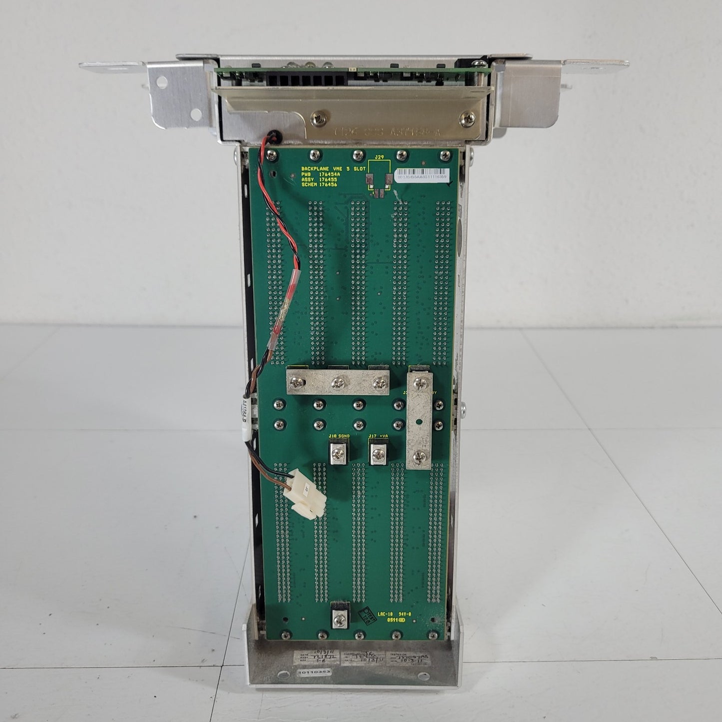Beckman Coulter 176455 Unicel VME Single Board SBC Plane 5 Slot Chassis w/ Cards