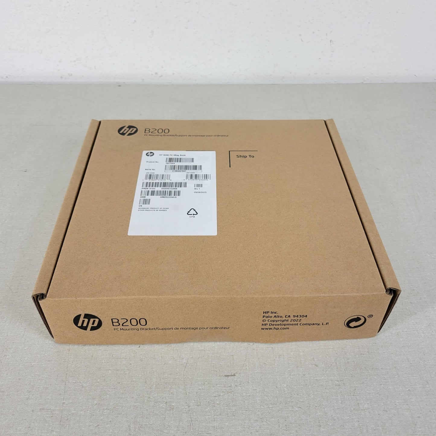 HP Hewlett Packard B200 PC Mounting Bracket Support Black 762T5AA Series P G5