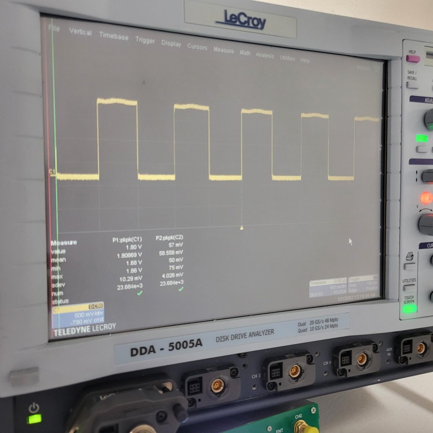 TESTED Teledyne LeCroy DDA-5005A 5GHz Oscilloscope Analyzer 4-Channel 20GS/s