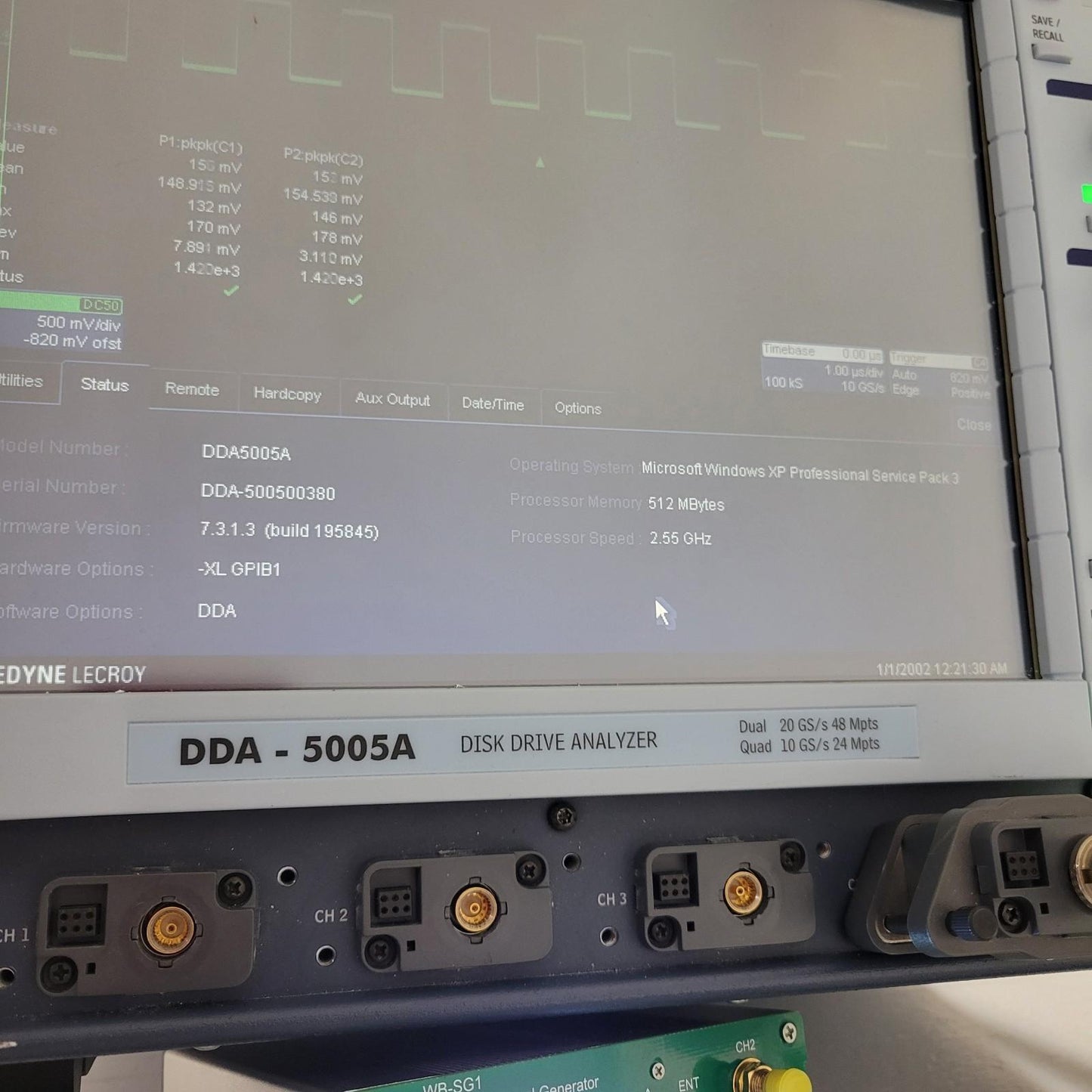 TESTED Teledyne LeCroy DDA-5005A 5GHz Oscilloscope Analyzer 4-Channel 20GS/s