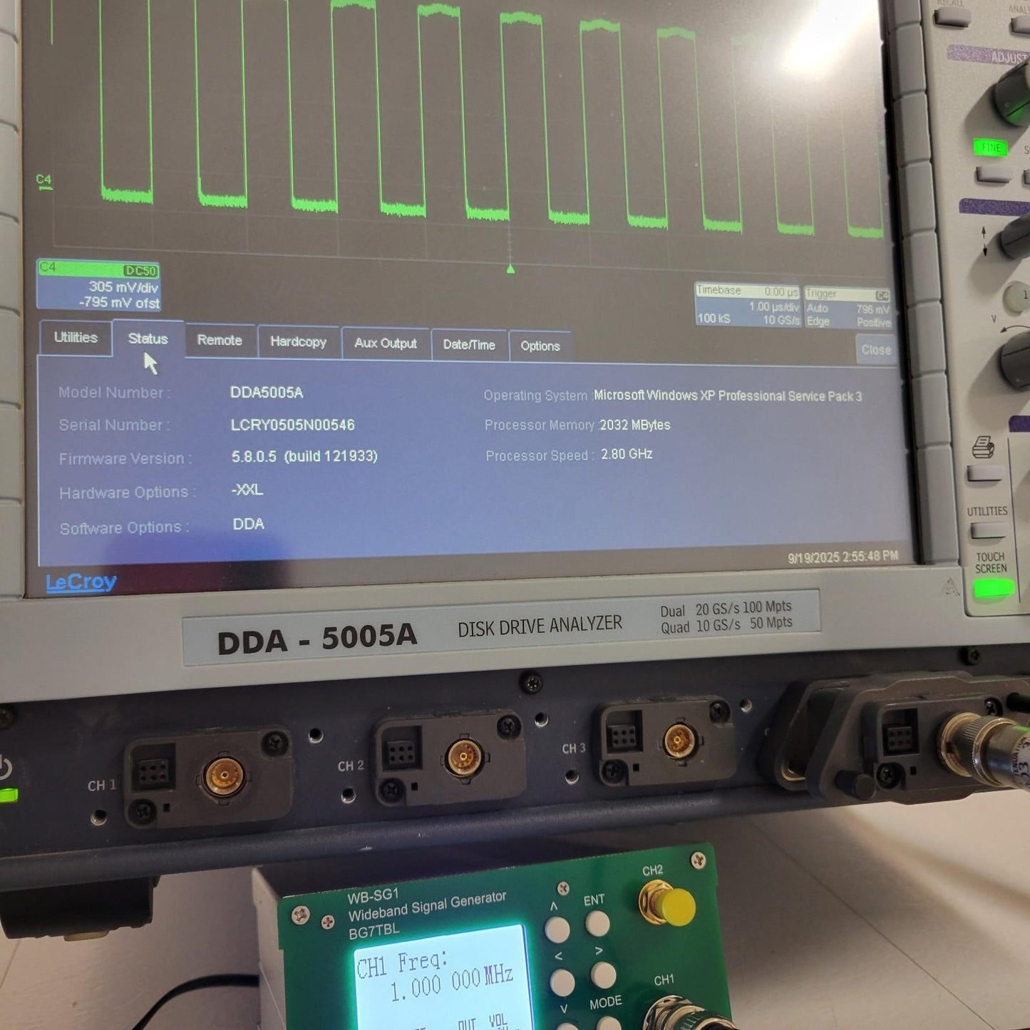 TESTED Teledyne LeCroy DDA-5005A 5GHz Oscilloscope Analyzer USB 4-Channel 20GS/s