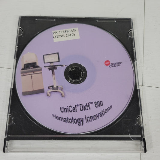 Beckman Coulter 774886AB UniCel DxH 800 Hematology Innovations Disk CD Software