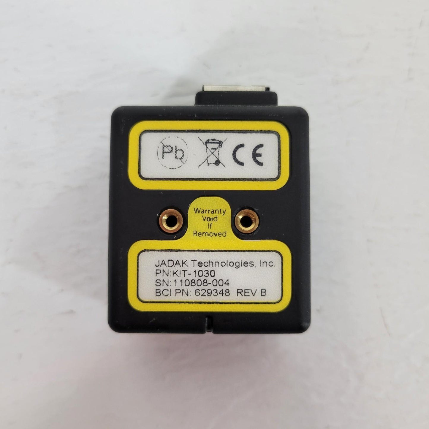 JADAK Technologies KIT-1030 Barcode Scanner 629348 Rev B RJ50 10 Pin Connector