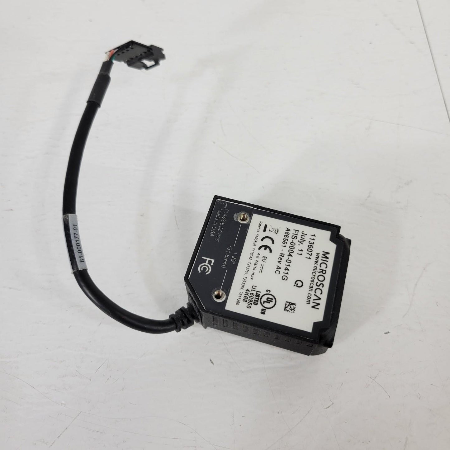 Microscan MS-4 Imager Rev AC FIS-0004-0141G 5 Pin Connector Read Status 5V 4W