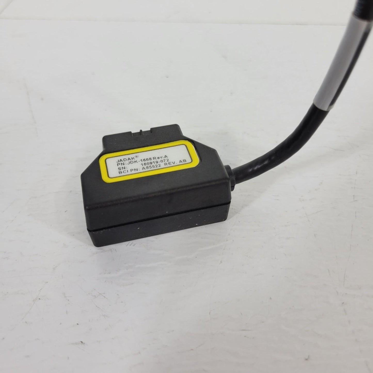JADAK Technologies JDK-1668 Rev A Fixed Barcode Scanner A85522 4 Pin Connector