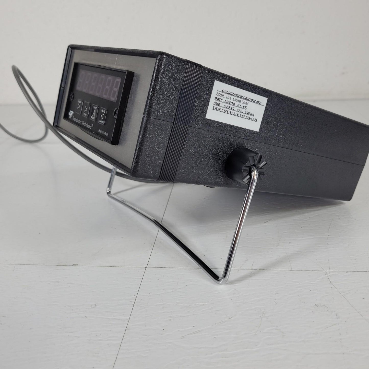 Sensing Systems Transducer Techniques Load Cell Display 100lbs Capacity