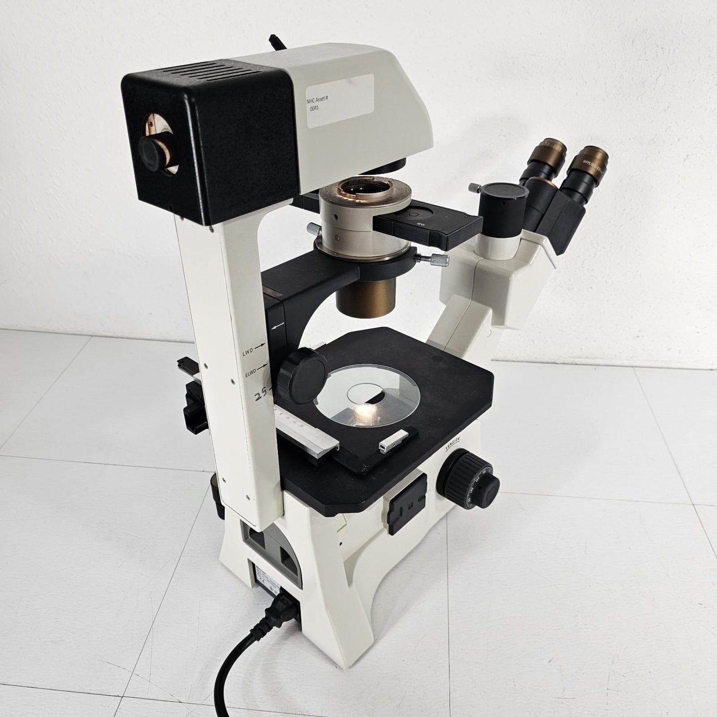 TESTED- VWR 89404-462 Trinocular Inverted Phase Contrast Microscope w Objectives