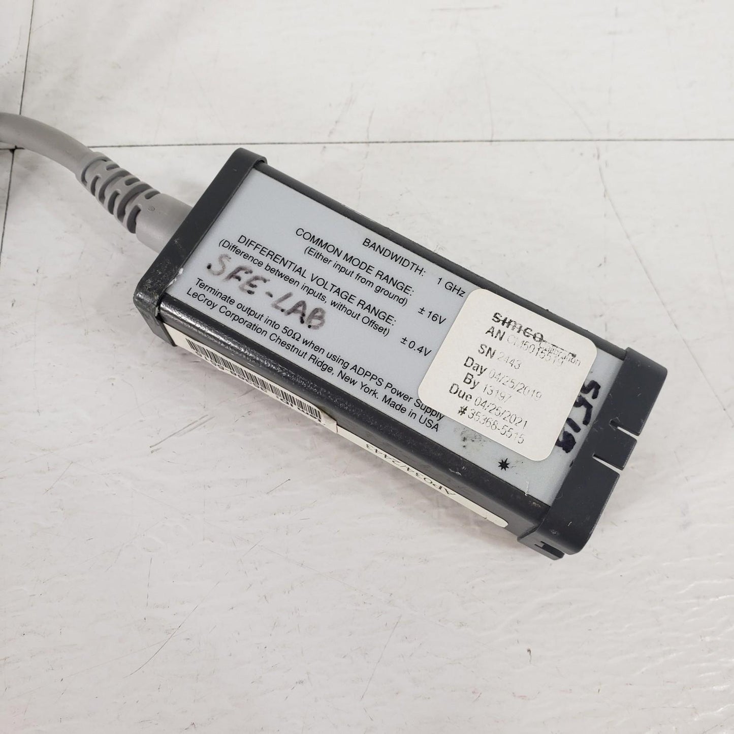 TESTED LeCroy AP034 1 GHz Active Differential Probe Auto Balance Offset Diff